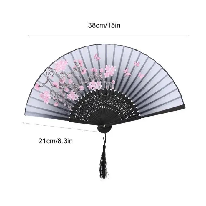 Ventilateur Pliant - AKOZON - Duokon - Léger - Design Évidé - Idéal pour Fête et Décoration