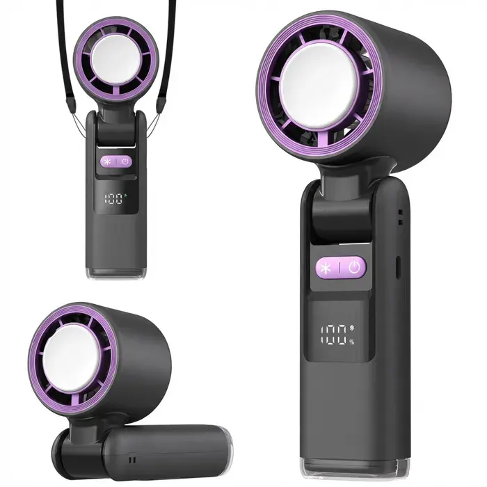 Ventilateur Portable 100 Tr/min Fonctionne Sur Batterie JusquÀ 6H DAutonomie Ventilateur Idéal pour Les Voyages - Noir