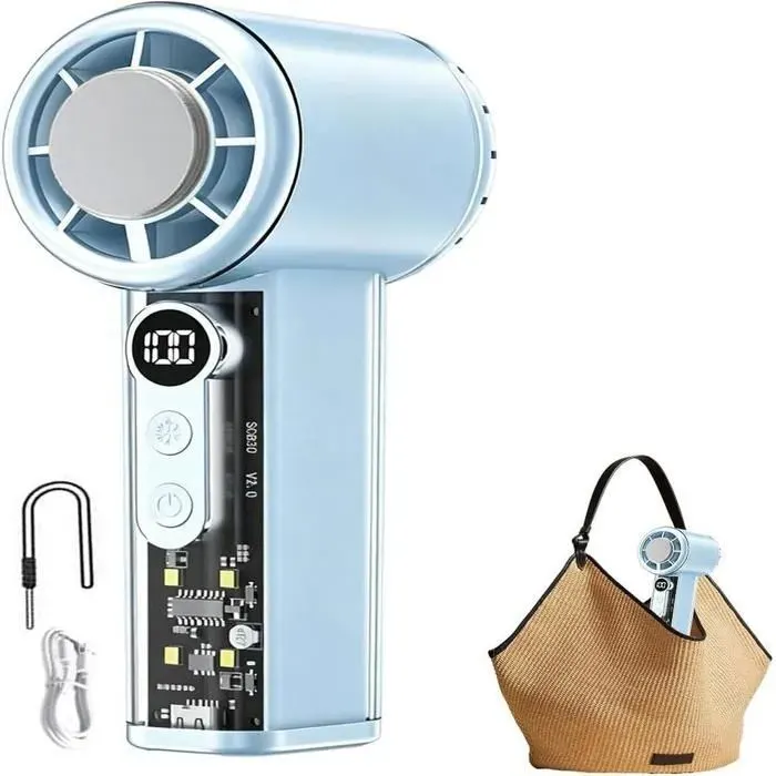 Ventilateur portable 100 vitesses de ventilation chargement USB