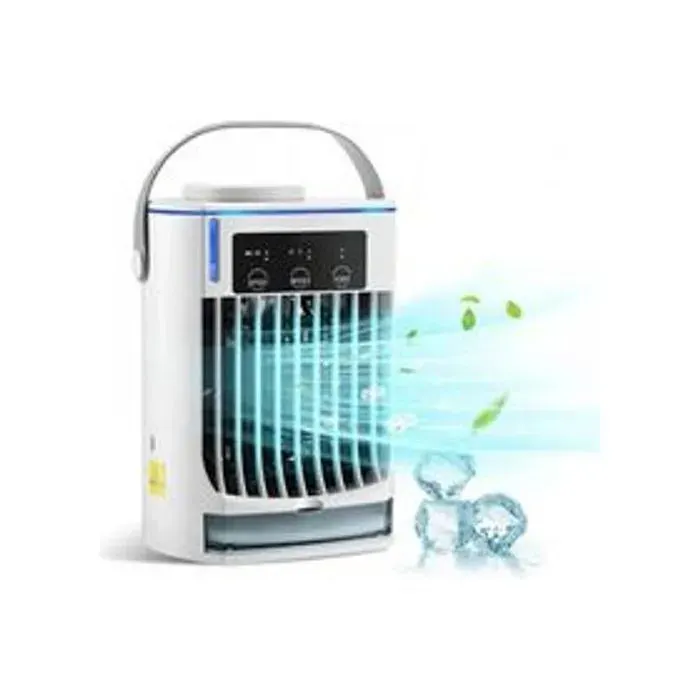 ventilateur portable 500ml - Rafraîchisseur dair évaporatif 4-en-1 silencieux 3 vitesses avec panneau tactile pour bureau chambre