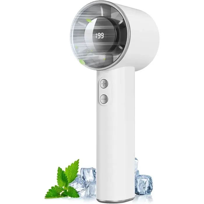 Ventilateur Portable À Main - 3000Mah Mini Ventilateur De Table Usb1-199 VitessesJusquÀ 13HPetit Ventilateurs Rechargeab[VV78]