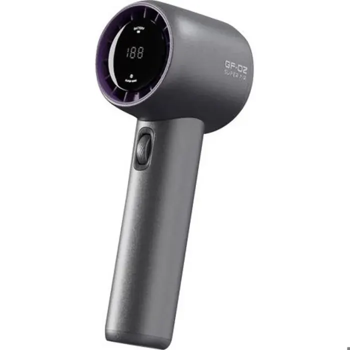 Ventilateur portable à main avec 1 à 199 vitesses affichage numérique et batterie longue durée idéal pour les activités d