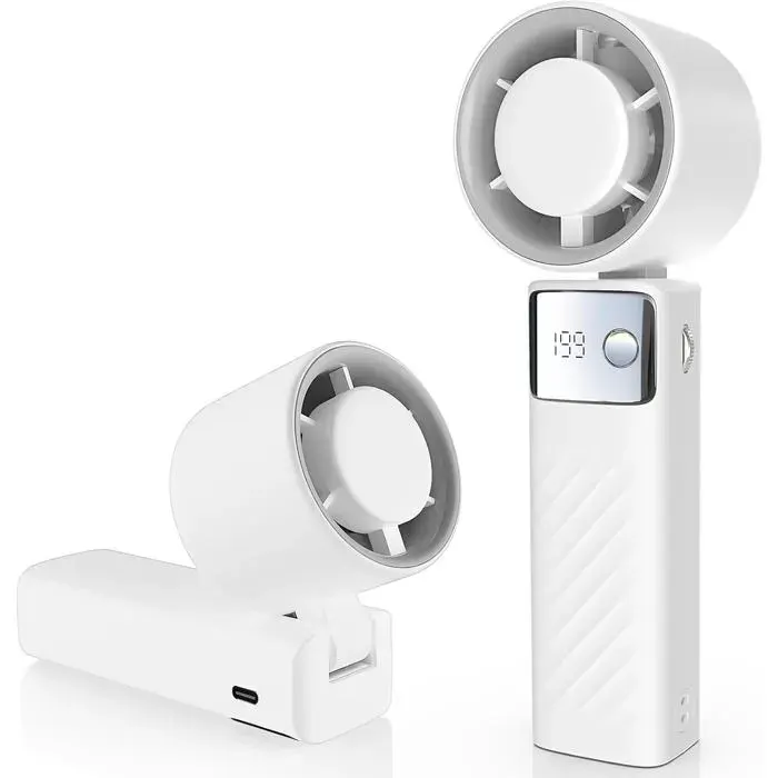 Ventilateur Portable à MainVentilateur SilencieuxPuissant Ventilateur usb avec batterie de 4000 mAh