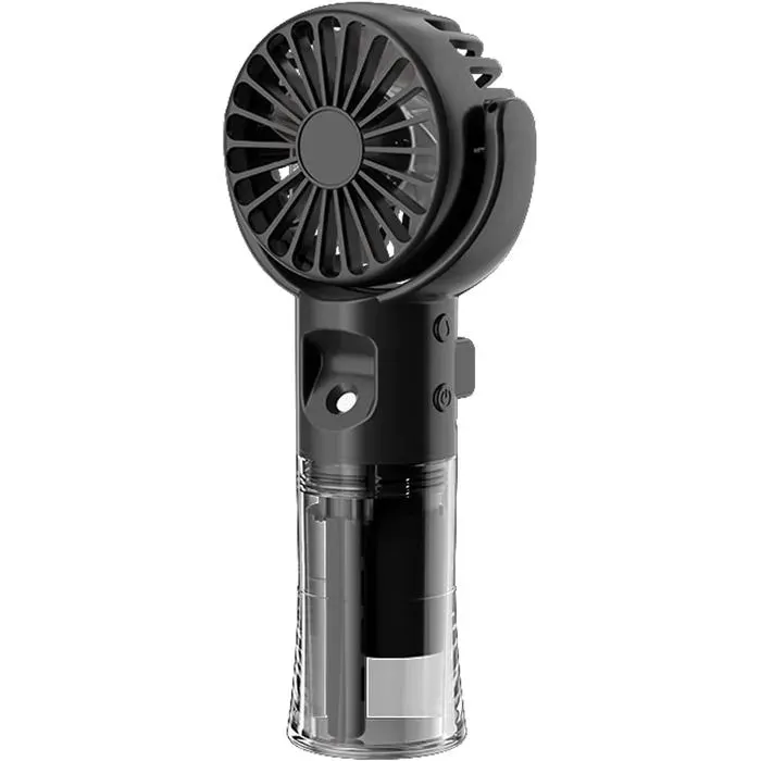 Ventilateur Portable Avec Brume DEauMini Ventilateur Portable Rechargeable Par Usb Avec 4 VitessesVentilateur À Main Sile[BI167]