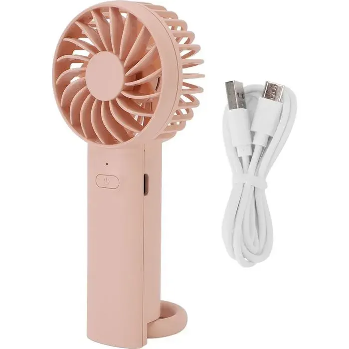 Ventilateur portable avec crochet 3 vitesses batterie rechargeable silencieuse poche légère pour les voyages quotidiens la