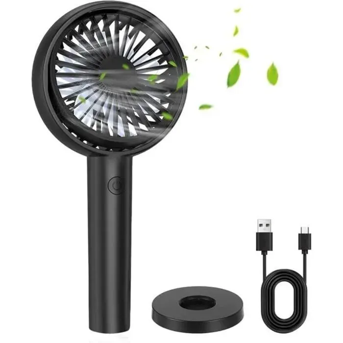 Ventilateur portable - Batterie 4000 mAh 3 vitesses - Voyage et plein air