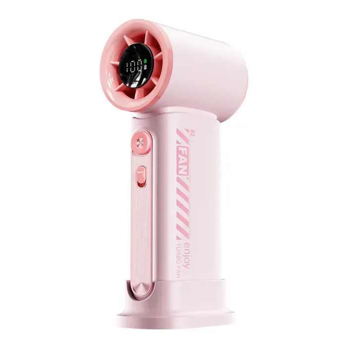 Ventilateur portable haute vitesse 19 000 tr/min mini ventilateur turbo 100 vitesses 3 600 mAh refroidissement 12 h maxrose