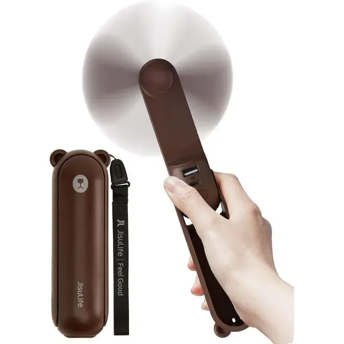 Ventilateur portable JISULIFE LIFE8 PLUS 4500 MAh Marron