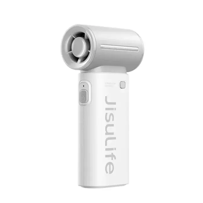 Ventilateur portable - JISULIFE - Life9 - Type-C - 5 vitesses - 3600 mAh - Gris — coloris Grise