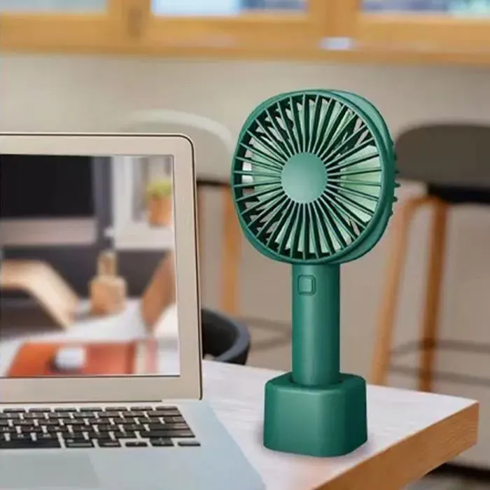 Ventilateur portable - LUKCOLOR - Mini ventilateur USB - 3 vitesses - Silencieux - Vert