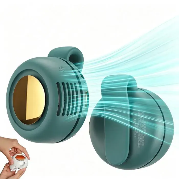 Ventilateur portable Mini ventilateur clip ventilateur silencieux sans pales 3 Vitesses pour Chemise et Taille Voyage et Bureau