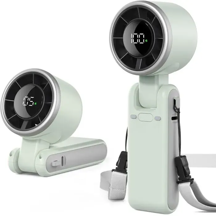 Ventilateur portable - Modèle universel - Rechargeable - Sans fil - Compact