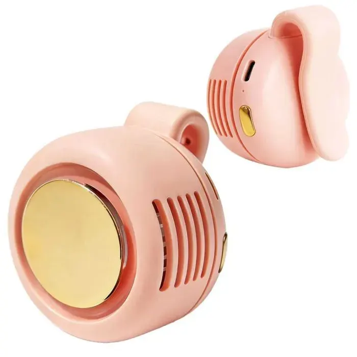 Ventilateur portable personnel - GRANDSALEY - Clip 360 - Sans pales silencieux - Rechargeable USB-C - 3 vitesses