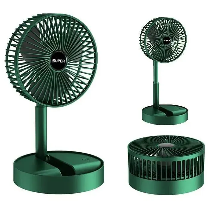 Ventilateur portable pliable - 123 - Sur pied - 3 vitesses - 2000 mah