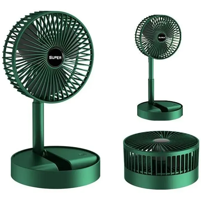 Ventilateur portable pliable - 123 - Sur pied - 3 vitesses - 2000 mah