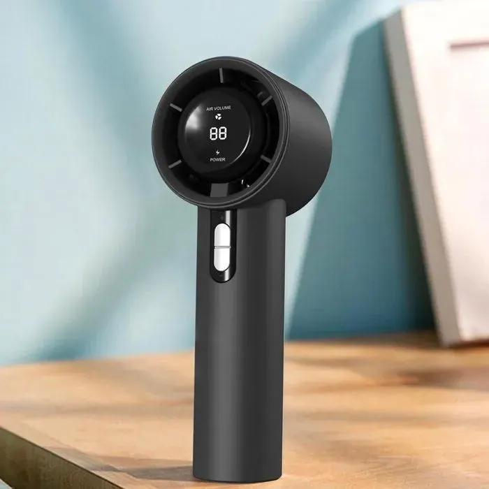 Ventilateur portable rechargeable - FEMEO - Femeo - 100 vitesses réglables - Affichage numérique - Batterie USB
