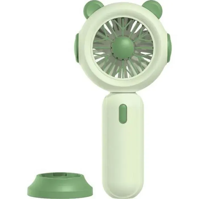 Ventilateur portable rechargeable par USB - Petit ventilateur alimenté par piles AA avec 3 vitesses de ventilation