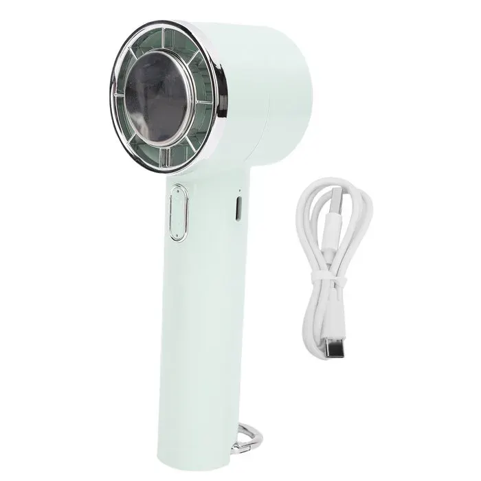 Ventilateur portable – Refroidissement semi-conducteur 5 vitesses USB rechargeable – Pour voyage camping – Vert — coloris Verte
