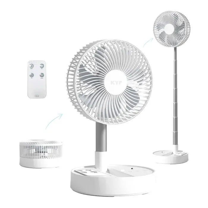 Ventilateur Portable Téléscopique avec Télécommande – Silencieux – Rechargeable – Design Flexible