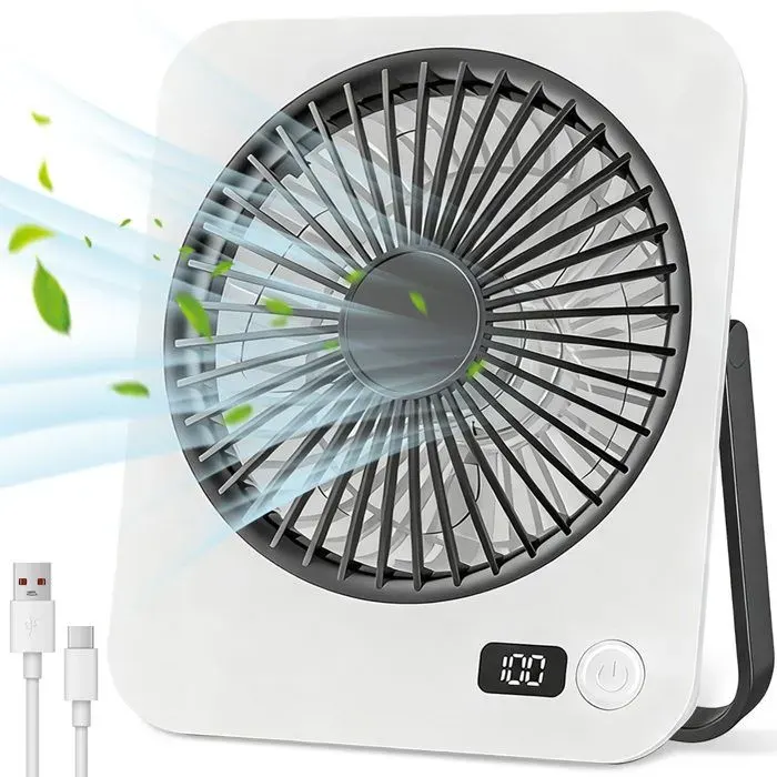 Ventilateur portable - ULTRIXE - Modèle standard - Écran LED - 5 vitesses - Batterie 2000mAh