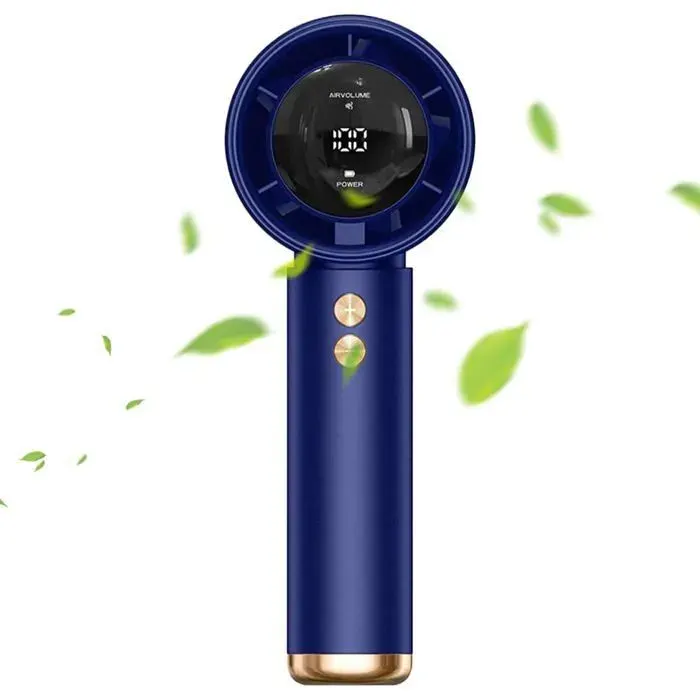 Ventilateur portable universel bleu ventilateur turbo portable rechargeable puissant circulateur dair sans fil alimenté par batt