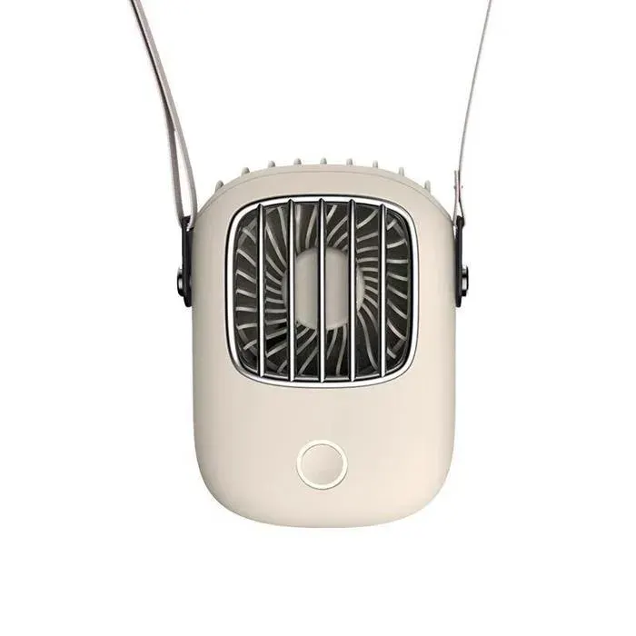 Ventilateur portable - Venti tour de cou USB 3 vitesses blanc - maison/bureau/voyages