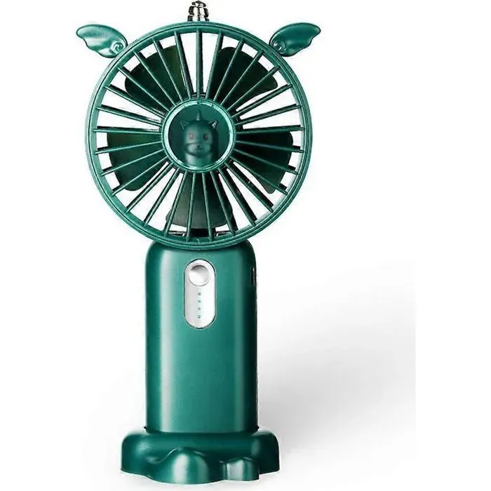 Ventilateur portable ventilateur de bureau USB pour les voyages le bureau la maison - Vert