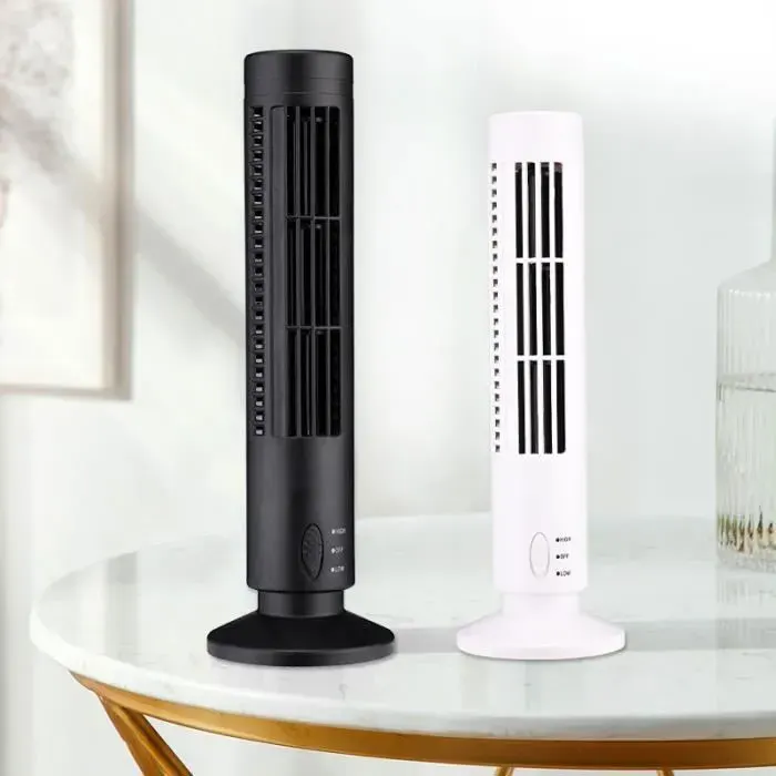 Ventilateur portable - VVIKIZY - Ventilateur sans pales - Noir - 330x105x60 mm - USB 2 vitesses