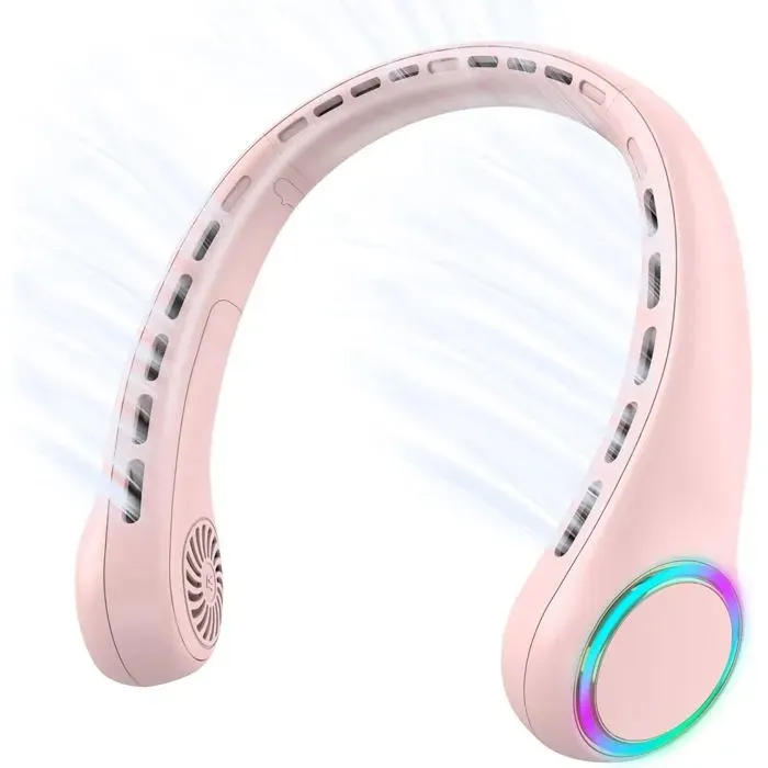 Ventilateur Portable - XVX - Modèle Suspendu - 4000 mAh - 3 Vitesses - Rose
