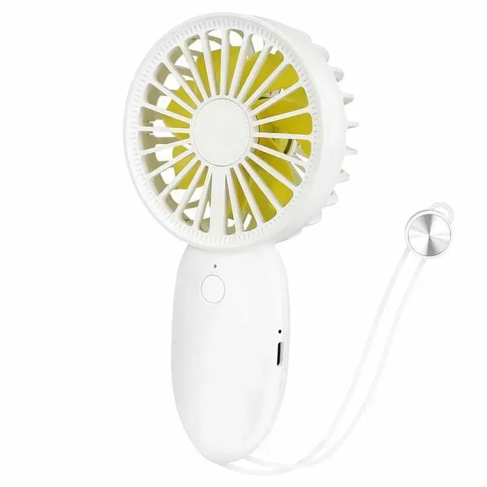 Ventilateur portable - YYV - Mini ventilateur USB - 5 vitesses - Rechargeable - Double feuille