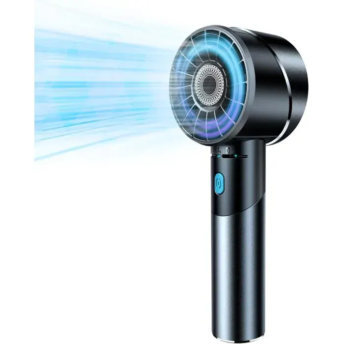 Ventilateur PortableMini Ventilateur Rechargeable Usb 4 VitessesTurbo 7000 Tr/Min 16H DAutonomieVentilateur De PocheInd[BI197]