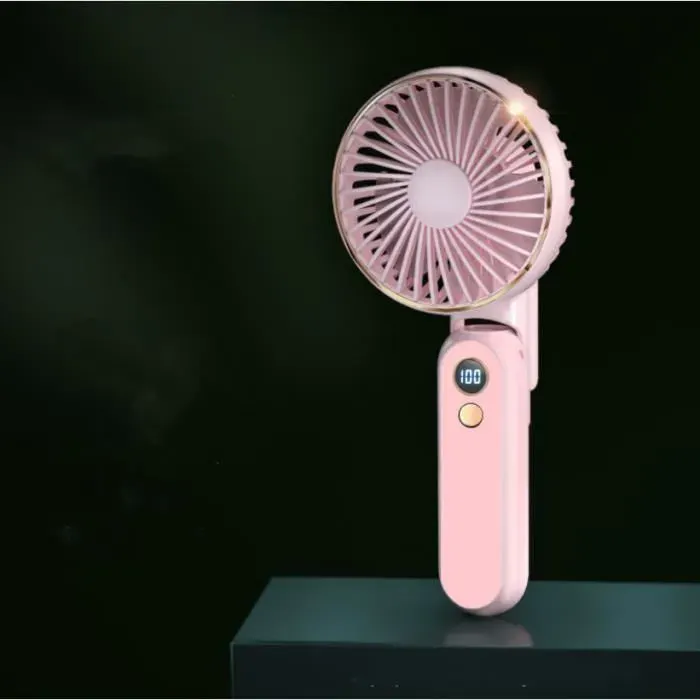 Ventilateur portatif - LEFT GIRL - Mini ventilateur USB - 5 modes - Rose - Rechargeable