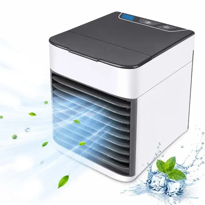 Ventilateur rafraîchisseur dair 3 en 1 avec humidificateuret purificateur 3 vitesses réglables pour bureau et - FAMICAM - maison — coloris Blanc