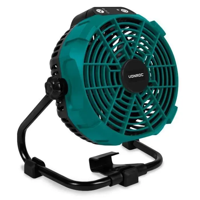 Ventilateur sans fil 20V - hybride batterie et alimentation AC Adaptateur AC inclus - batterie et chargeur exclus