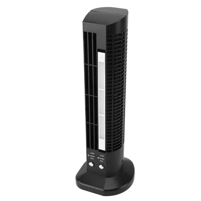 Ventilateur sans pale – Nosheir – Mini tour USB silencieux avec lumière – pour bureau maison – Noir