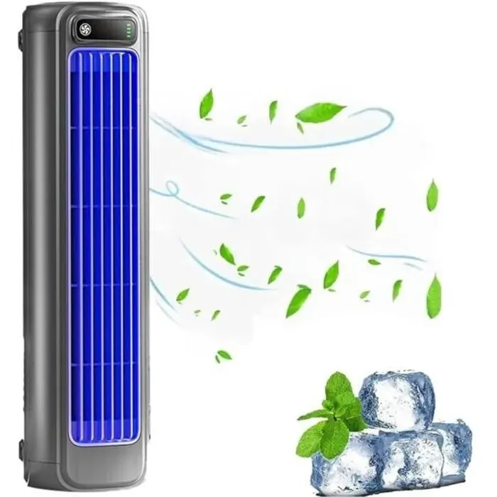Ventilateur sans pales - 3 vitesses et silencieux Batterie 2000mAh rechargeable - Bureau et chambre - Portable