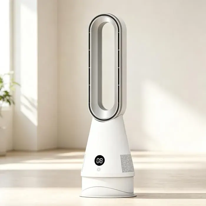 Ventilateur sans pales Chauffage chaud et froid à double Ventilateur de circulation dair avec télécommande silencieux 8 Vitesses