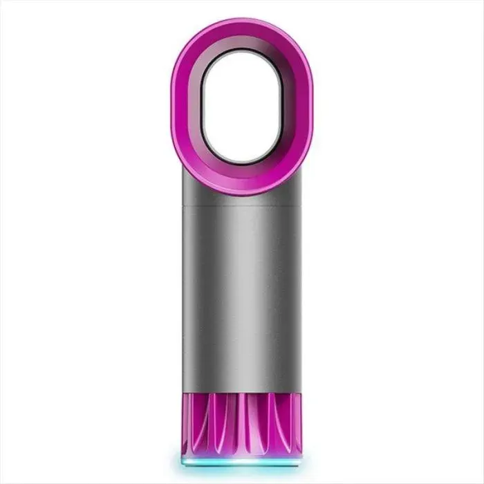 Ventilateur Sans Pales Petit Ventilateur de Table Refroidisseur DAir Ventilateur Silencieux Rechargeable avec Commande à gris