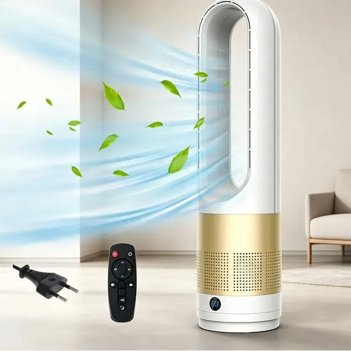Ventilateur sans pales Ventilateur Colonne doté dune fonction démission dions négatifs dun fonctionnement silencieux 18 pouces