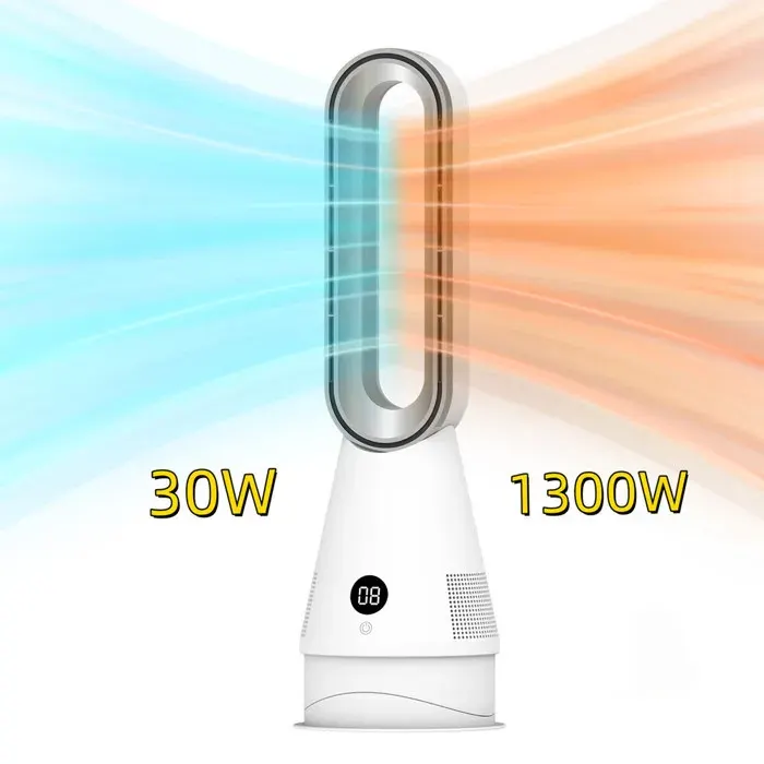 Ventilateur sans pales ventilateur tour Ventilateur sans pales pour le chauffage et la climatisation Avec télécommande 8 Vitesses