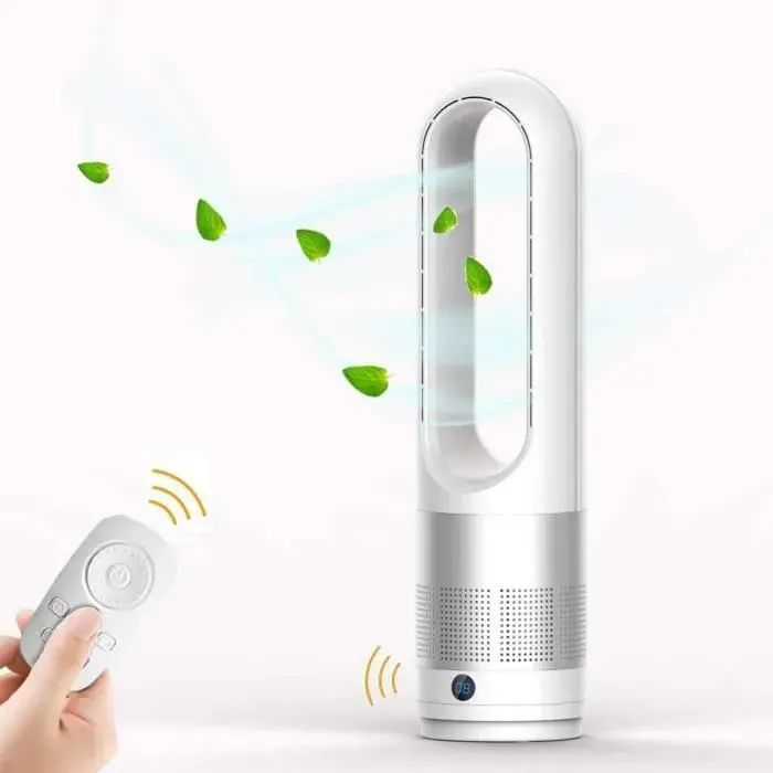 Ventilateur Silencieux sur Pied avec Telecommande - MARSEE - 60CM 8H minuterie - 8 vitesses Oscillation - Argent argent VENTILATEUR