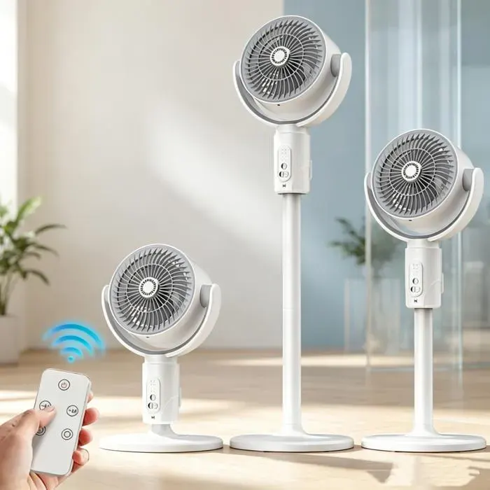 Ventilateur silencieux Ventilateur sans pales oscillant 90° 3 hauteurs minuterie 8h ventilateur diffuseur parfum ventilateur