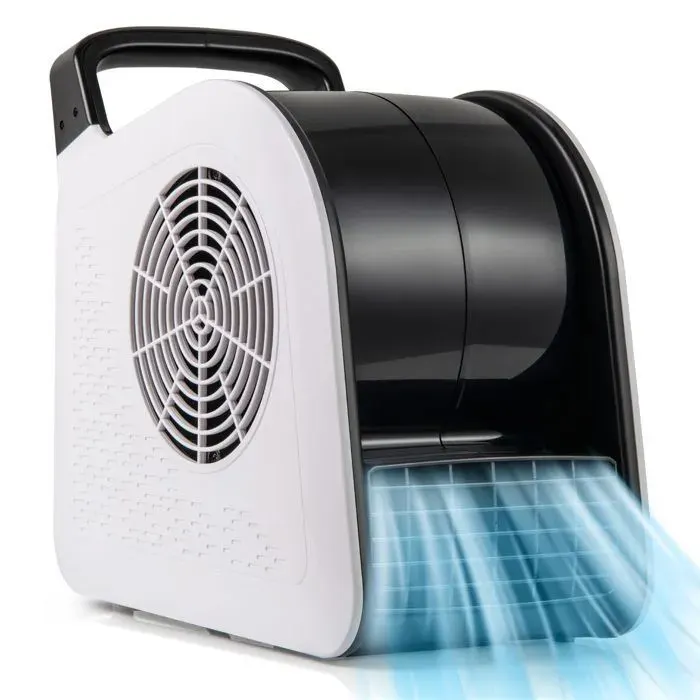 Ventilateur Soufflant 130 W COSTWAY à 3 Vitesses 552 M³/H Tête Pivotante à 185° Ventilateur Portable pour Séchage Refroidissement