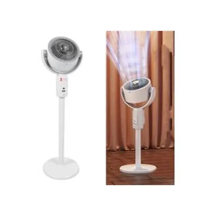 Ventilateur sur pied 2-en-1 - Ventilateur de table ajustable avec oscillation 90° timer 8h et télécommande USB