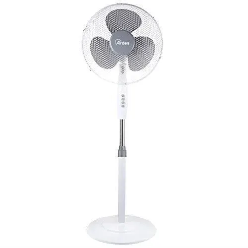 Ventilateur sur pied - ARDES - AR5BR40PB - 3 pales - 40 cm - Hauteur réglable - Gris