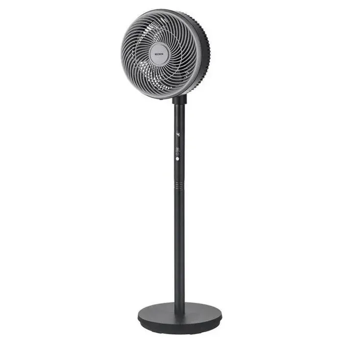 Ventilateur sur Pied Becken BSF9137 35W 4 Vitesses Télécommande Minuterie Oscillation Hauteur Réglable Noir
