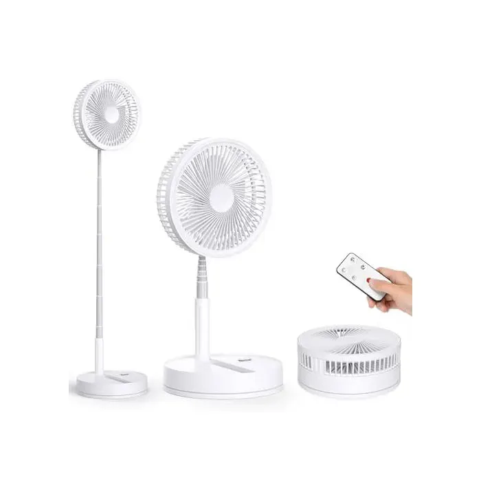 Ventilateur sur pied - F9 - 22 cm (8.6) portable pliable - 4 vitesses silencieux