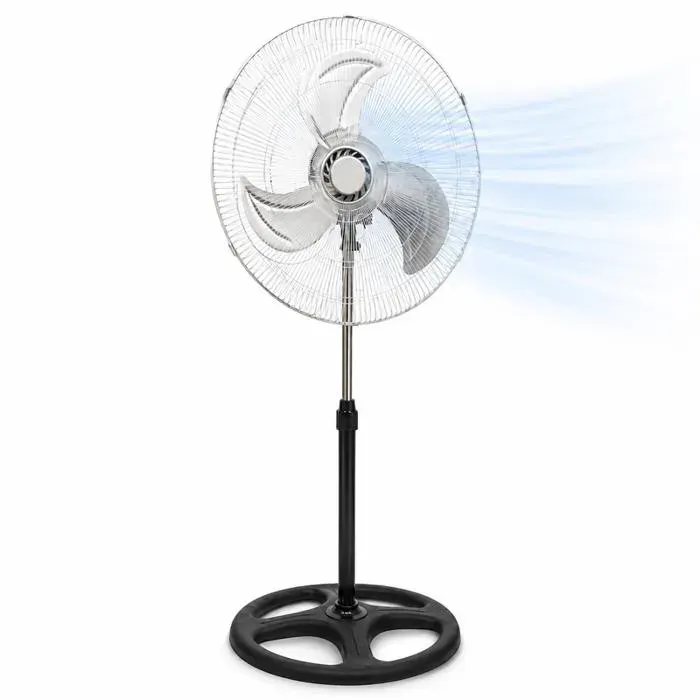 Ventilateur sur pied - Générique - 45 cm - 90 W - 3 vitesses - Oscillation