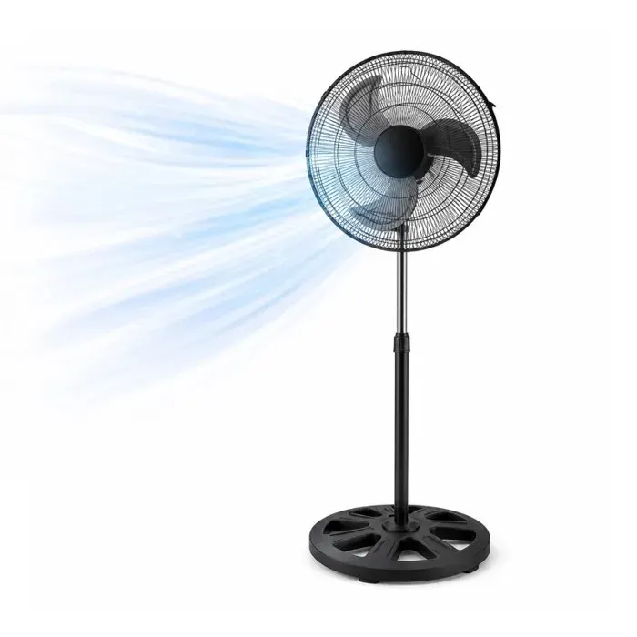 Ventilateur sur pied industriel - SANS MARQUE - 45 cm - 3 vitesses - Ventilation puissante - 4 kg