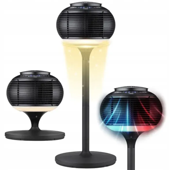 Ventilateur sur pied - NOVEEN - F780 - Télécommande - 12 vitesses - Purification de lair — coloris Noire
